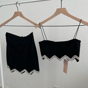 Oh Polly co-ord crop top and skirt set